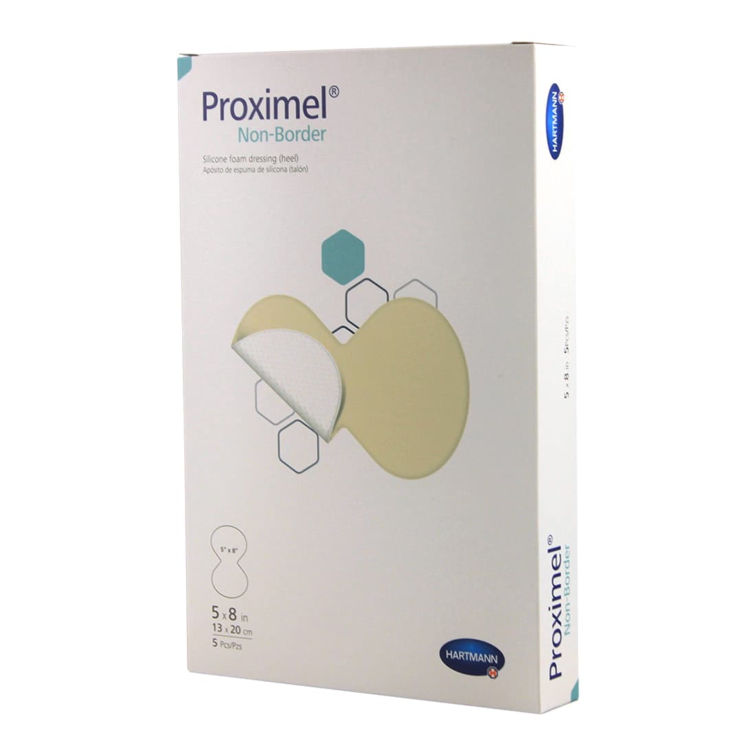 Proximel Non-Border Three-Layer Silicone Foam Dressing 5 X 8 Inch Sterile - Case Of 50 - Image 1
