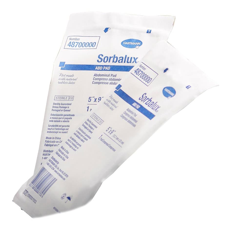 Sorbalux ABD Abdominal Pad, 5 x 9 Inch - Each - Image 1