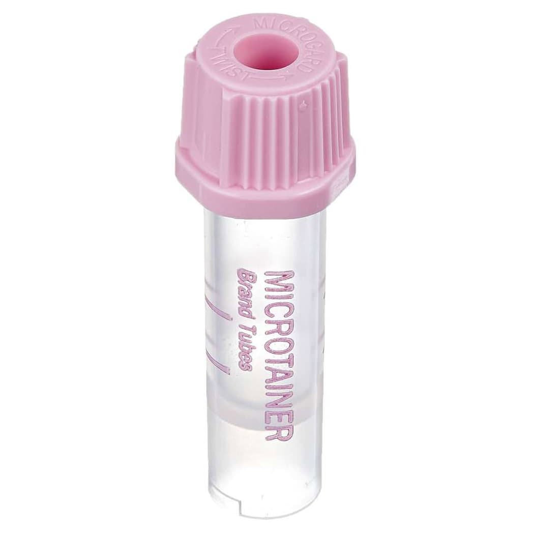 BD Microtainer Capillary Blood Collection Tube K2 EDTA, 15.3 x 46 mm - Case of 200 - Image 1