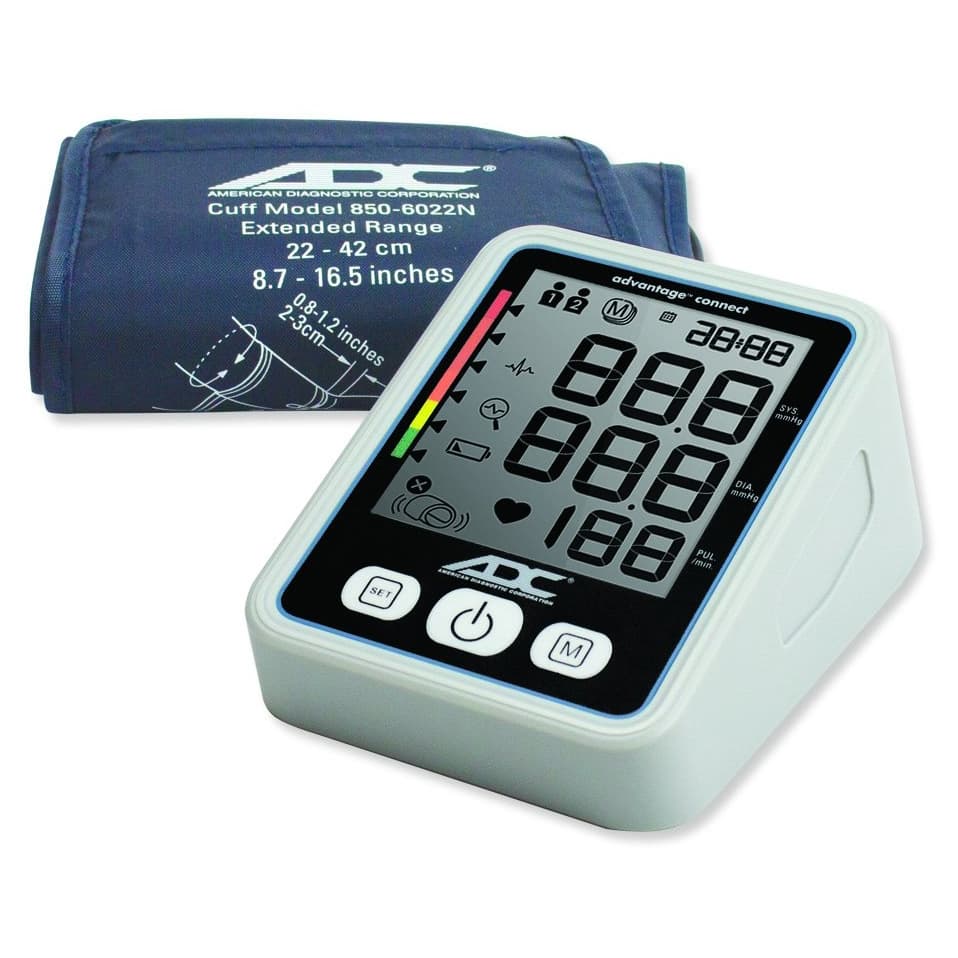 ADC Advantage Connect Home Automatic Digital BP Monitor, Blue Nylon Cuff