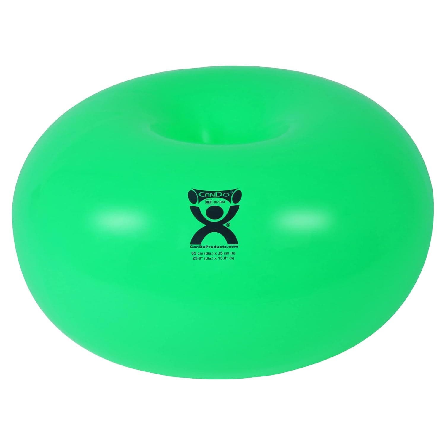CanDo Donut Ball, 26 x 14 Inch, Green - Image 1