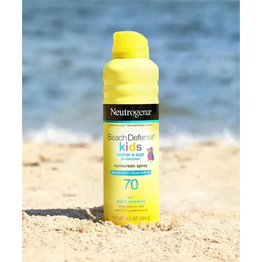 Neutrogena Beach Defense Kids Sunscreen Spray Broad Spectrum SPF 70, 6.5 oz - Each - Image 3