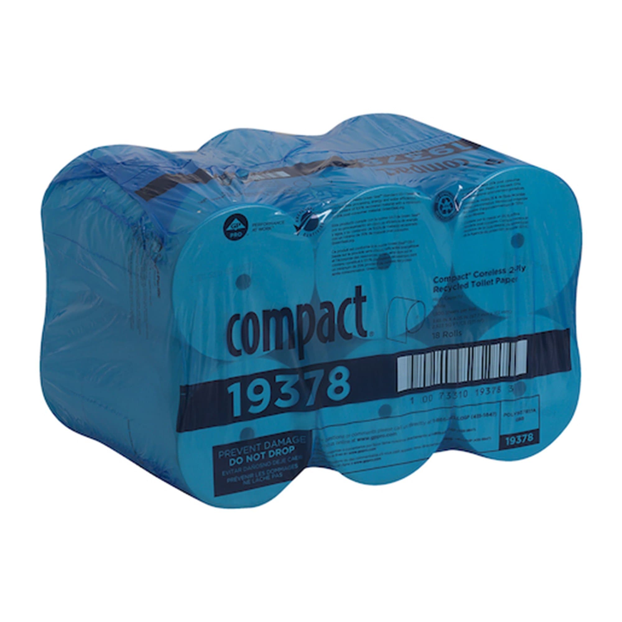 Compact 2 Ply Coreless Toilet Tissue - Case of 18 - Image 3