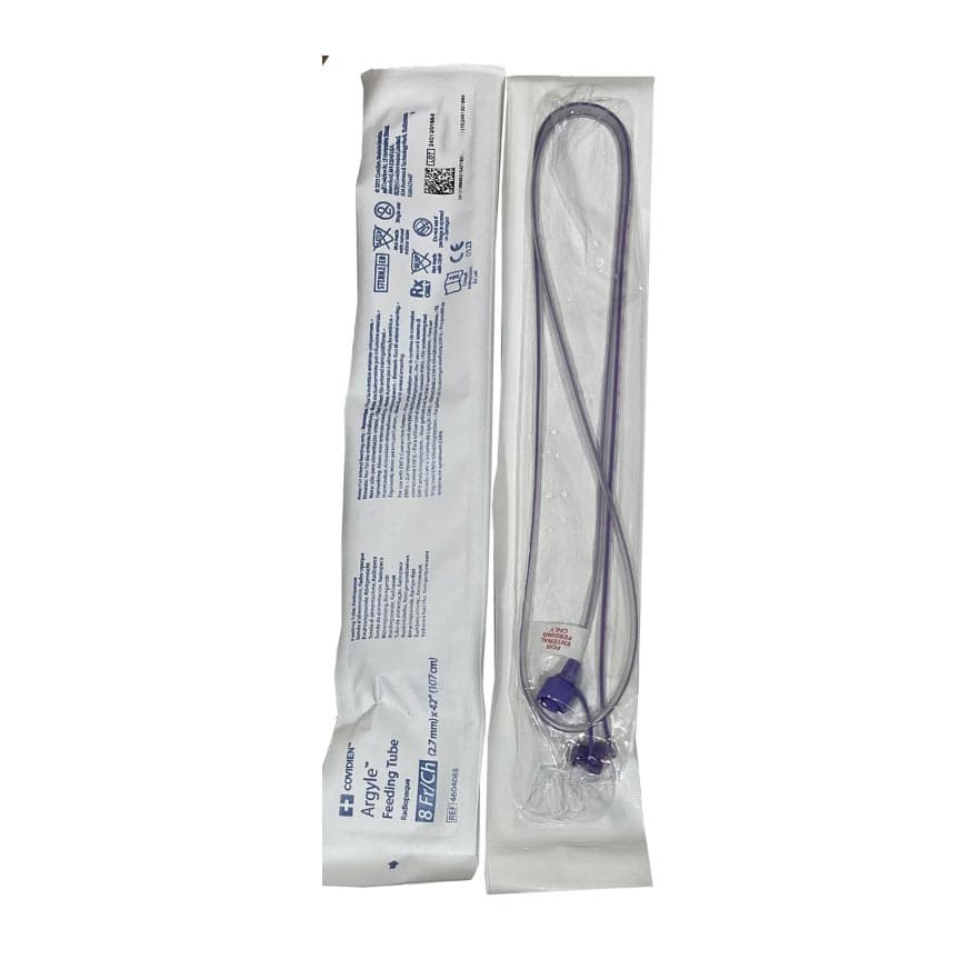 Kangaroo Purple PVC Feeding Tube WIth ENFit, 8 Fr, 42 Inch - Each - Image 1