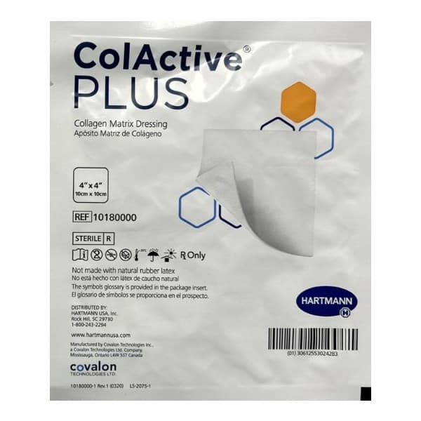ColActive Plus Collagen Dressing, 4 X 4 Inch - Image 1