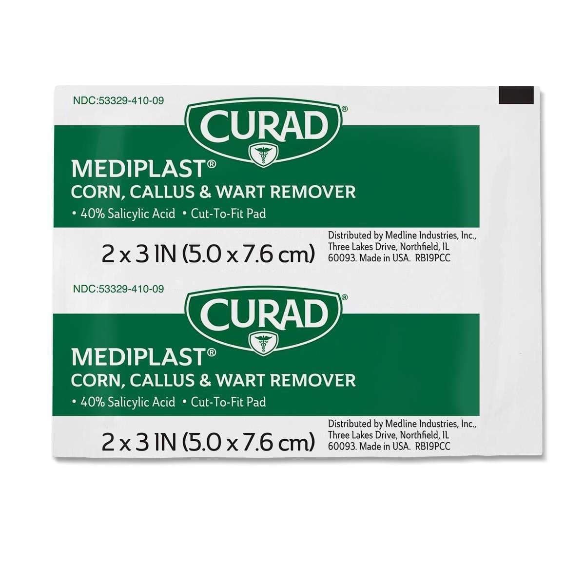 Curad Mediplast Corns, Calluses And Warts Remover, 2 x 3 Inch - Image 1