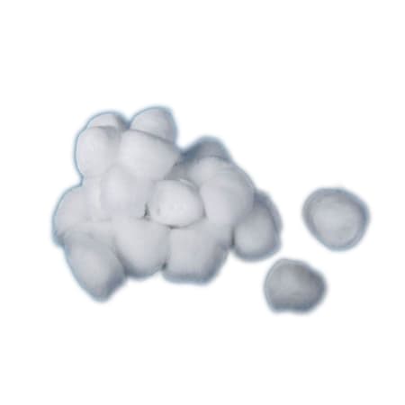 Medline Cotton Ball White NonSterile, 1 Inch, Medium - Case of 4000 - Image 1