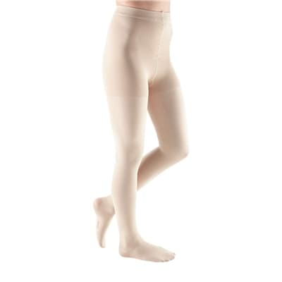 Mediven Comfort Compression Pantyhose 20-30mmHg Standard, Closed Toe, Wheat, Size VI - Pair - Image 1