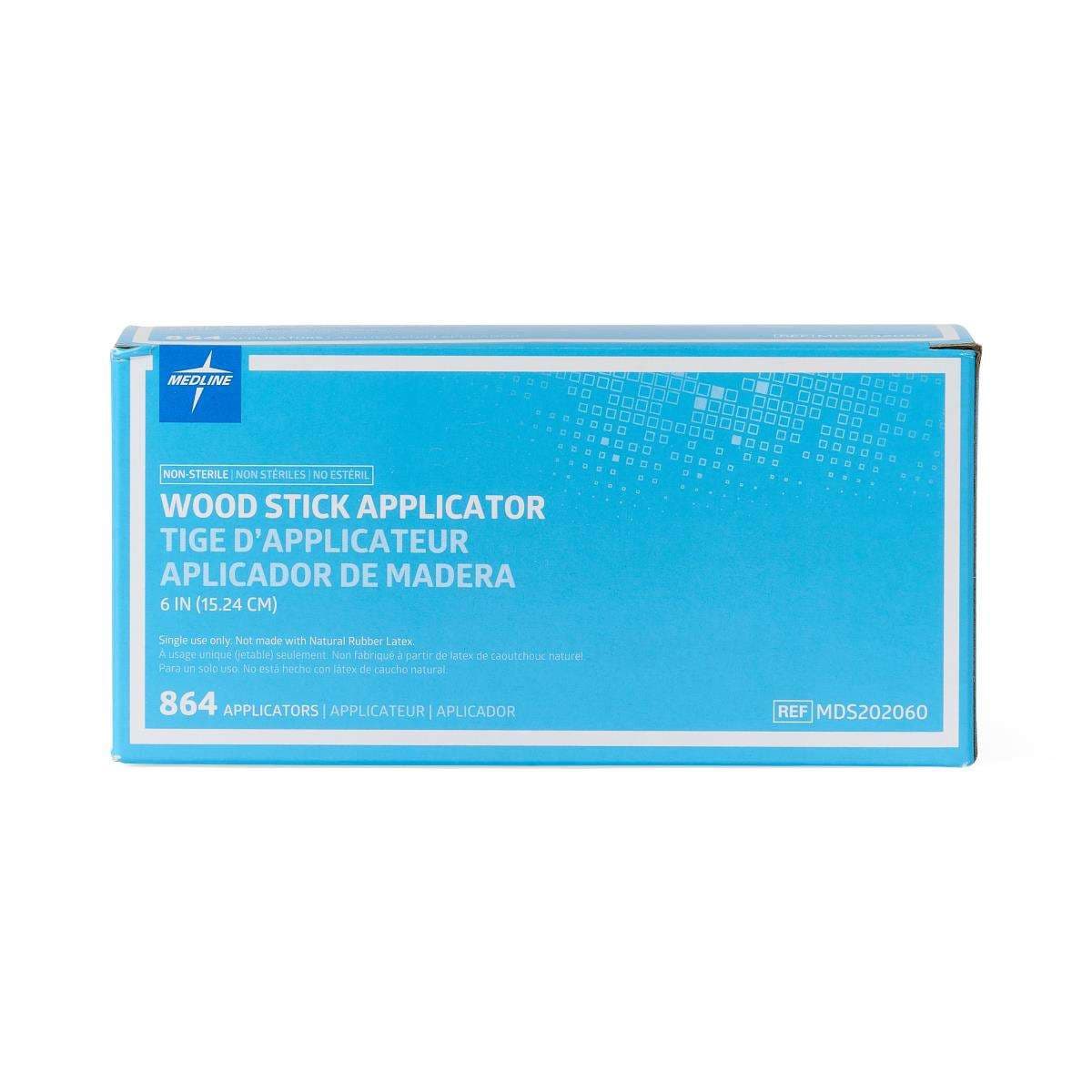 Medline Nonsterile Applicator Sticks - Case of 10368 - Image 1