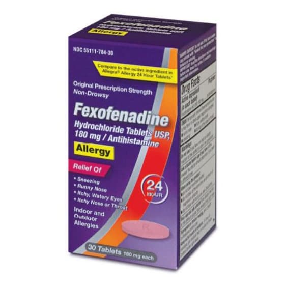 Allegra Fexofenadine Allergy HCL Tablets, 180 mg - Bottle of 30 - Image 9