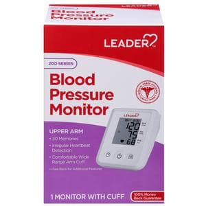 Leader 200 Series Automatic Upper Arm Blood Pressure Monitor - Image 1