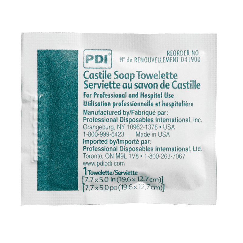 PDI Castile Soap Towelettes - Each - Image 1