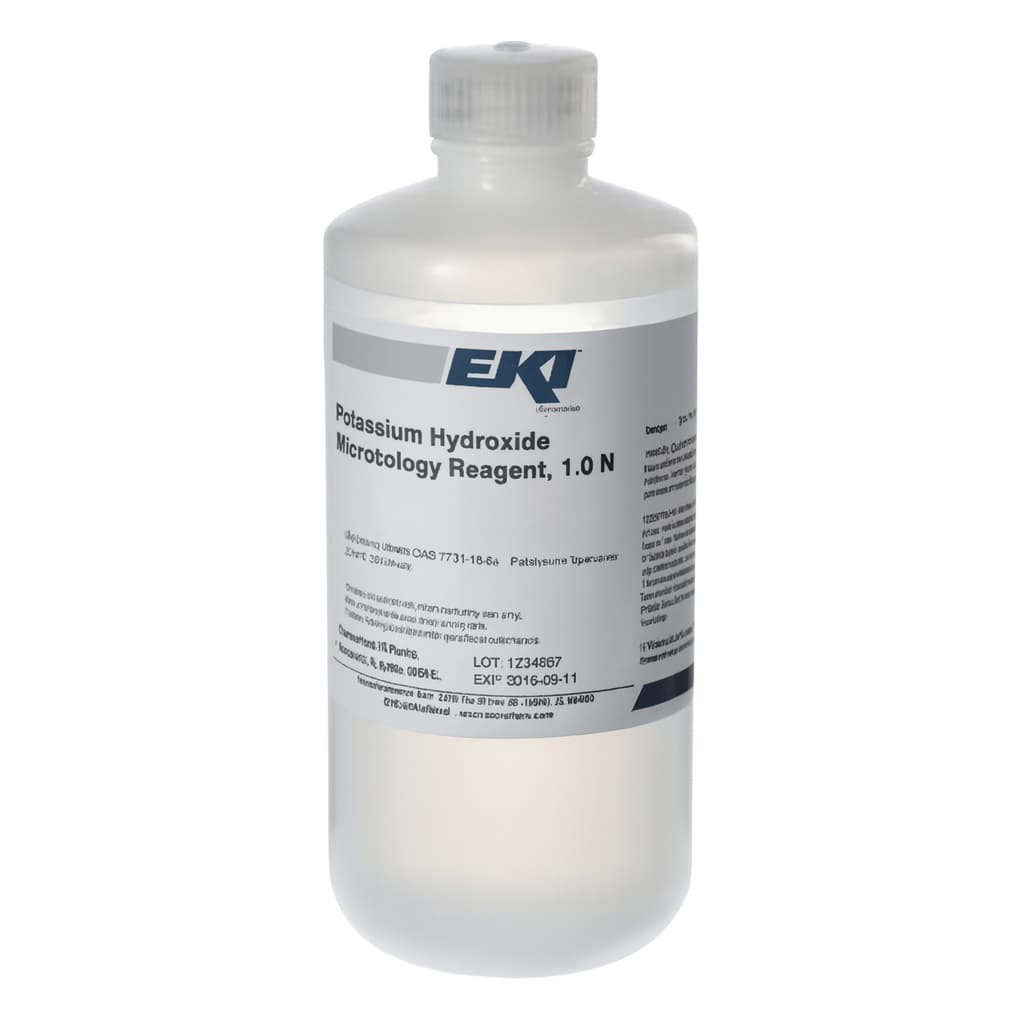 Potassium Hydroxide Microbiology Reagent, 1.0 N, 500 ml - Each