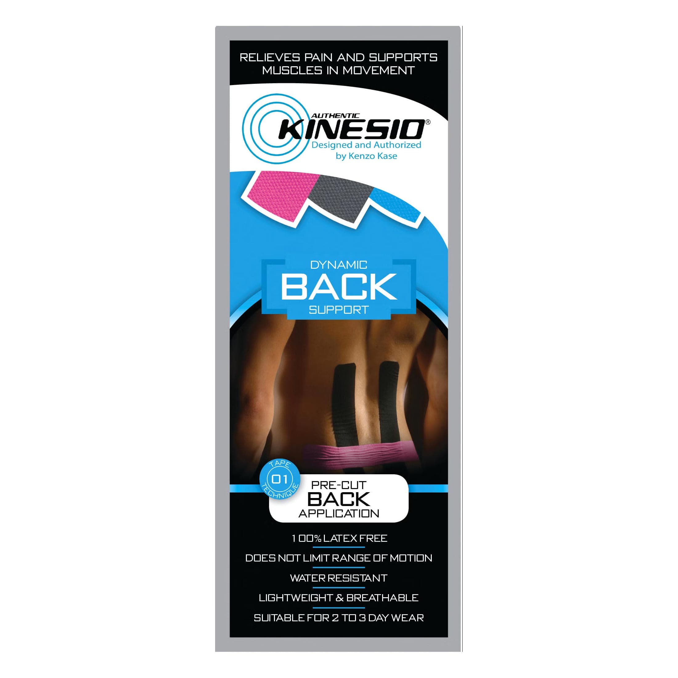 Kinesio Cotton Kinesiology Tape, Back - Case of 20 - Image 1
