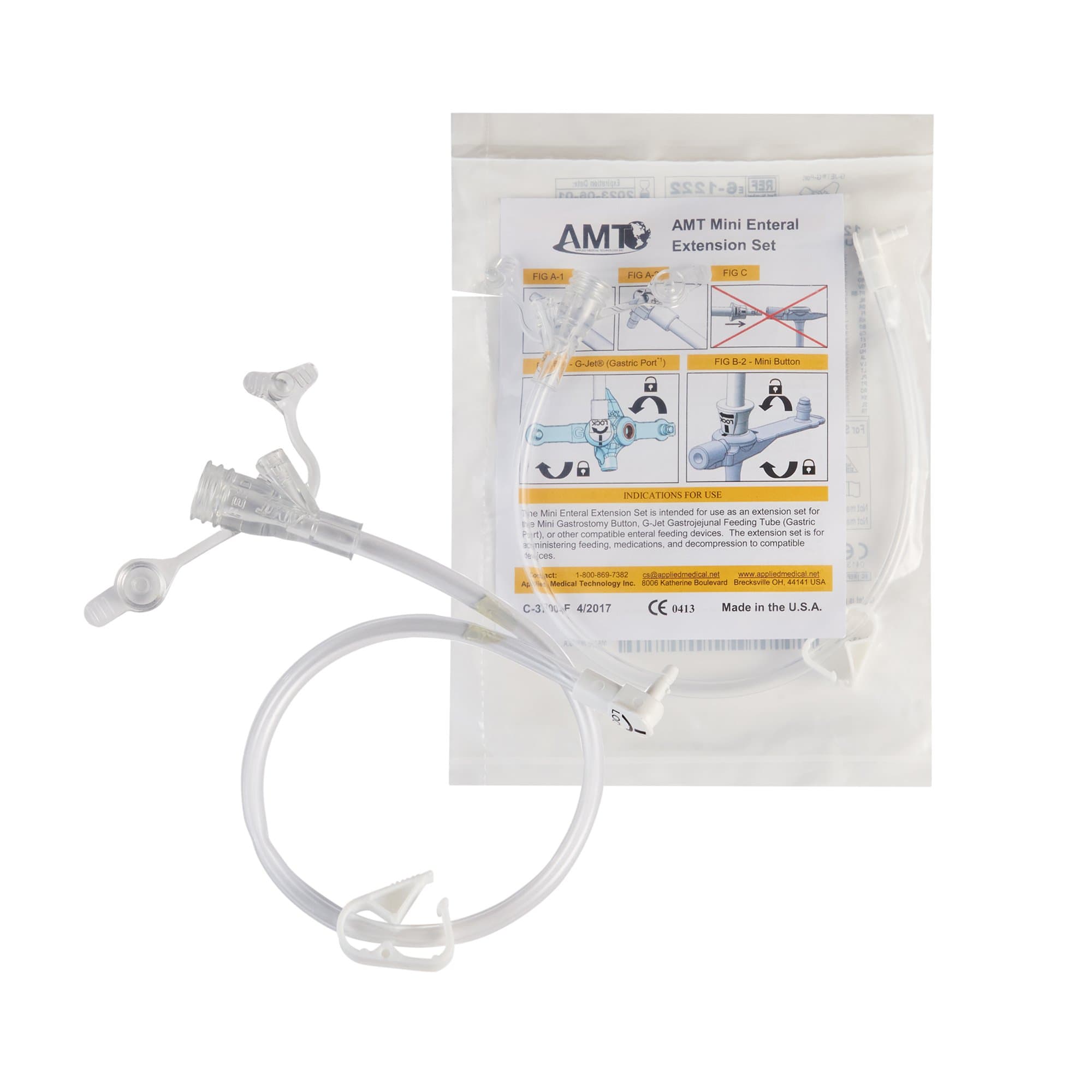 AMT Mini Classic Right Angle Connector with Y-Port Adapter, 12" - Each - Image 1