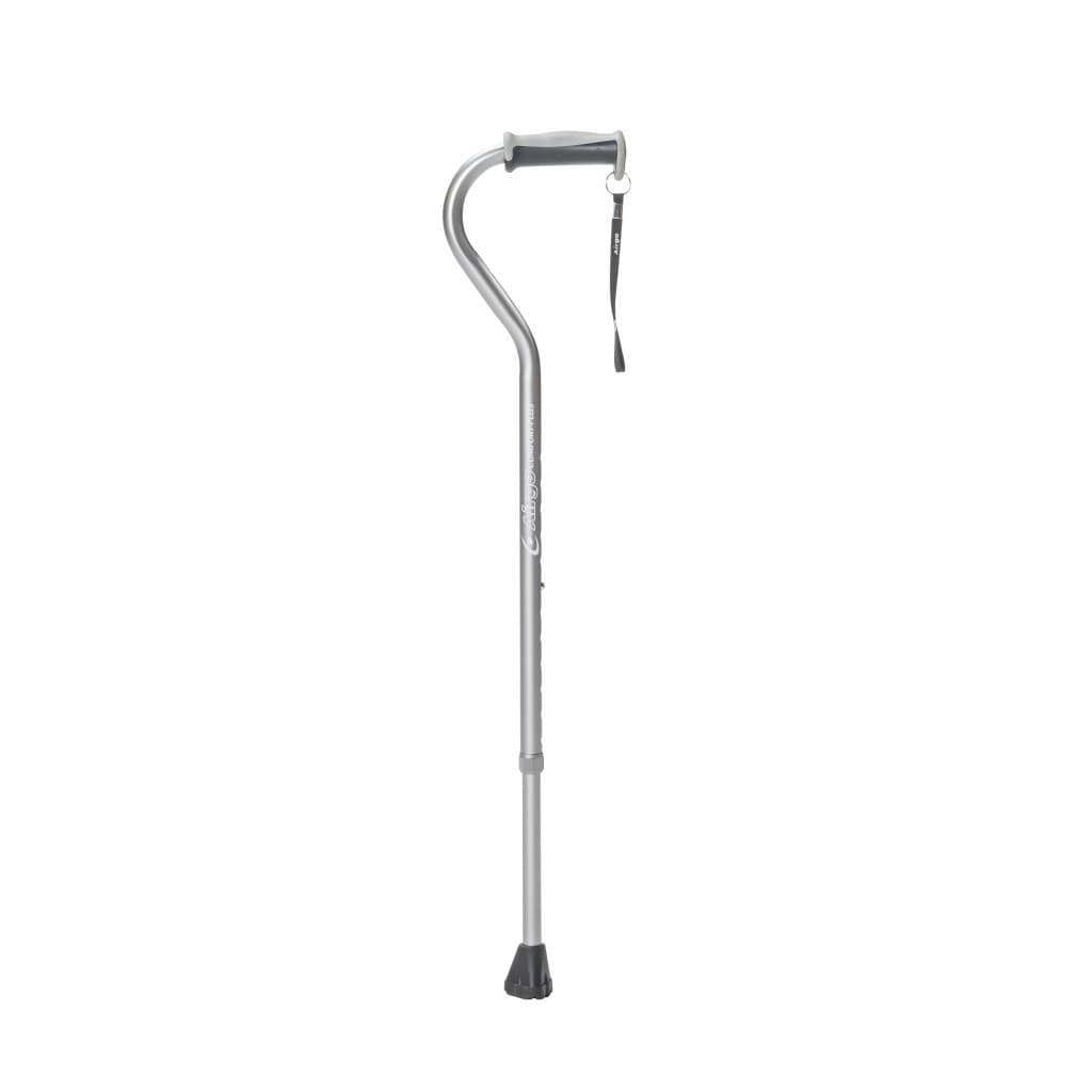 Drive Airgo Comfort-Plus Aluminum Cane, Offset Handle, Charcoal - Each - Image 1
