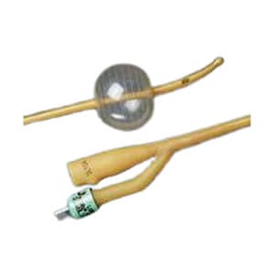 Bardex Lubricath Carson 2-Way Specialty Foley Catheter, Olive Coude Tip, 24 Fr - Case of 12 - Image 1