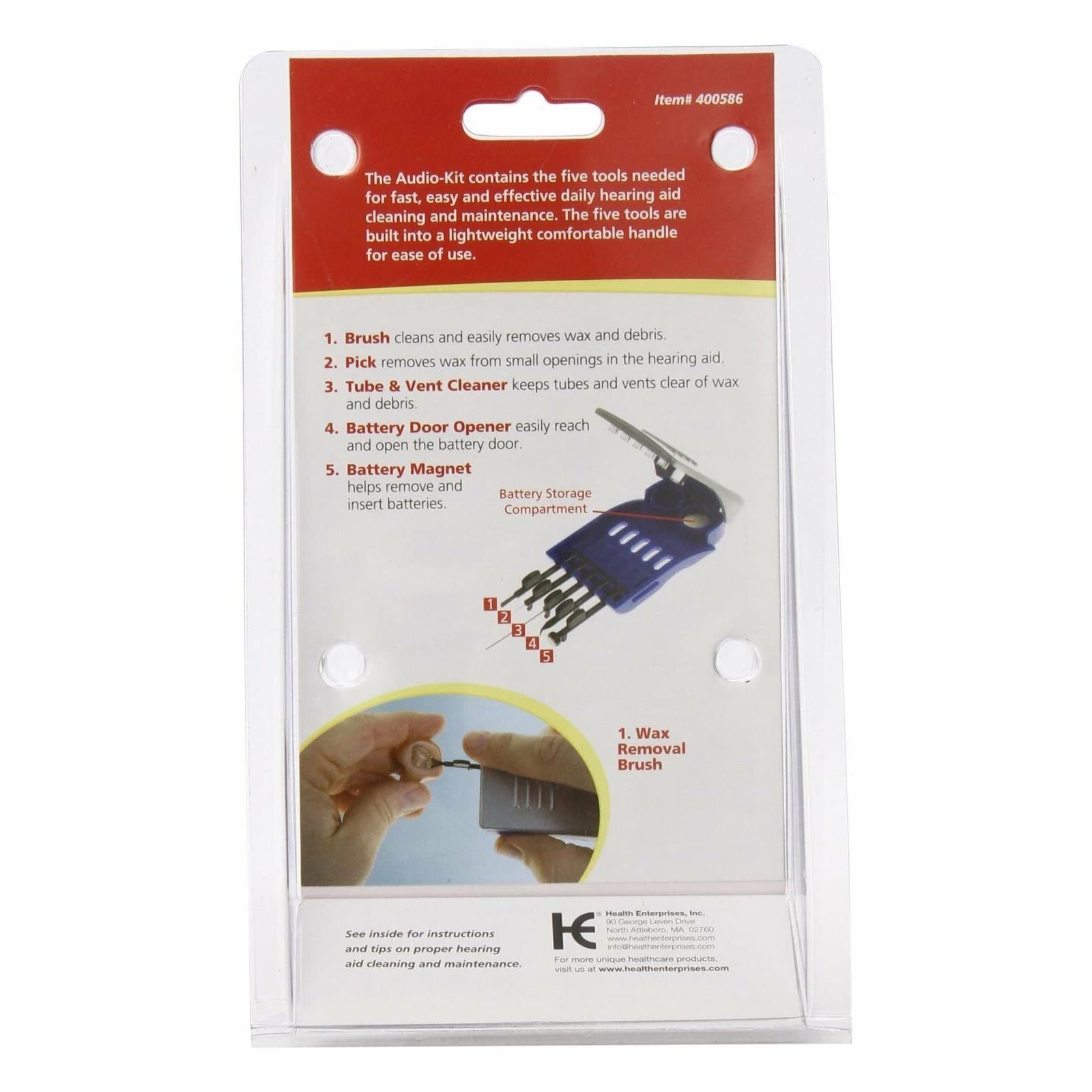 Aculife Ezy Dose 5 in 1 Hearing Aid Cleaning Kit - Each - Image 2