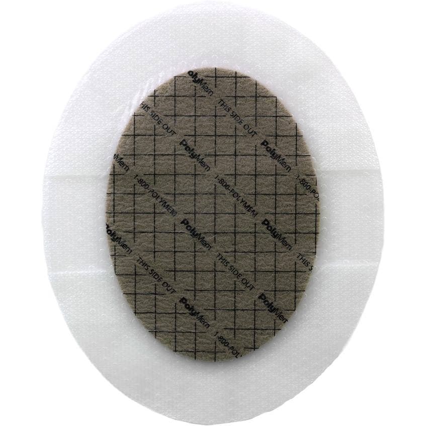 PolyMem Oval Silver Silicone Border Dressing - Image 4