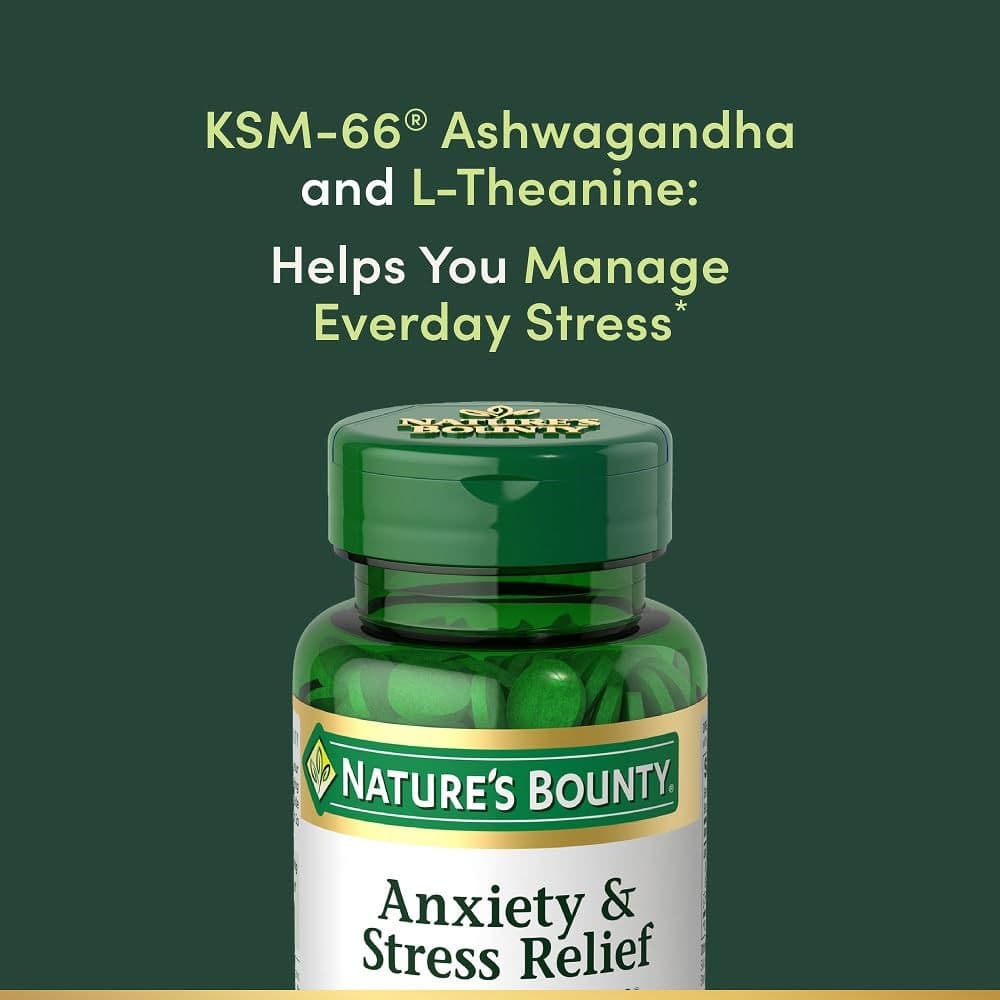 Nature's Bounty Anxiety and Stress Relief - Bottle of 50 - Image 2