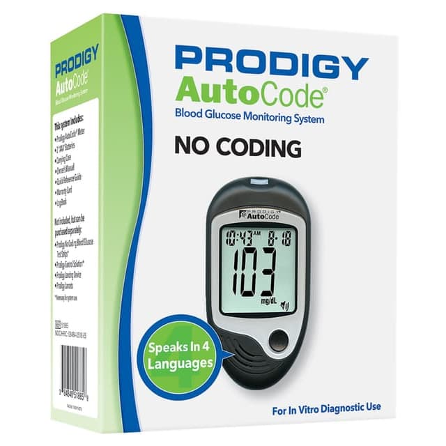 Prodigy Blood Glucose Meter, 0.7 Microliter