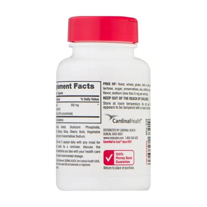 Leader Tumeric Capsule, 500 mg - Bottle of 60 - Image 3