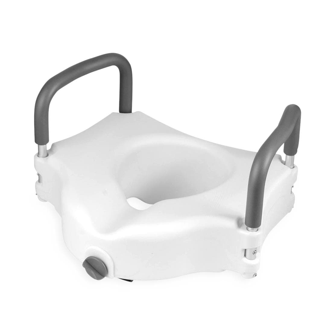 HealthSmart Hi‑Riser Locking Raised Toilet Seat with Arms - Image 1