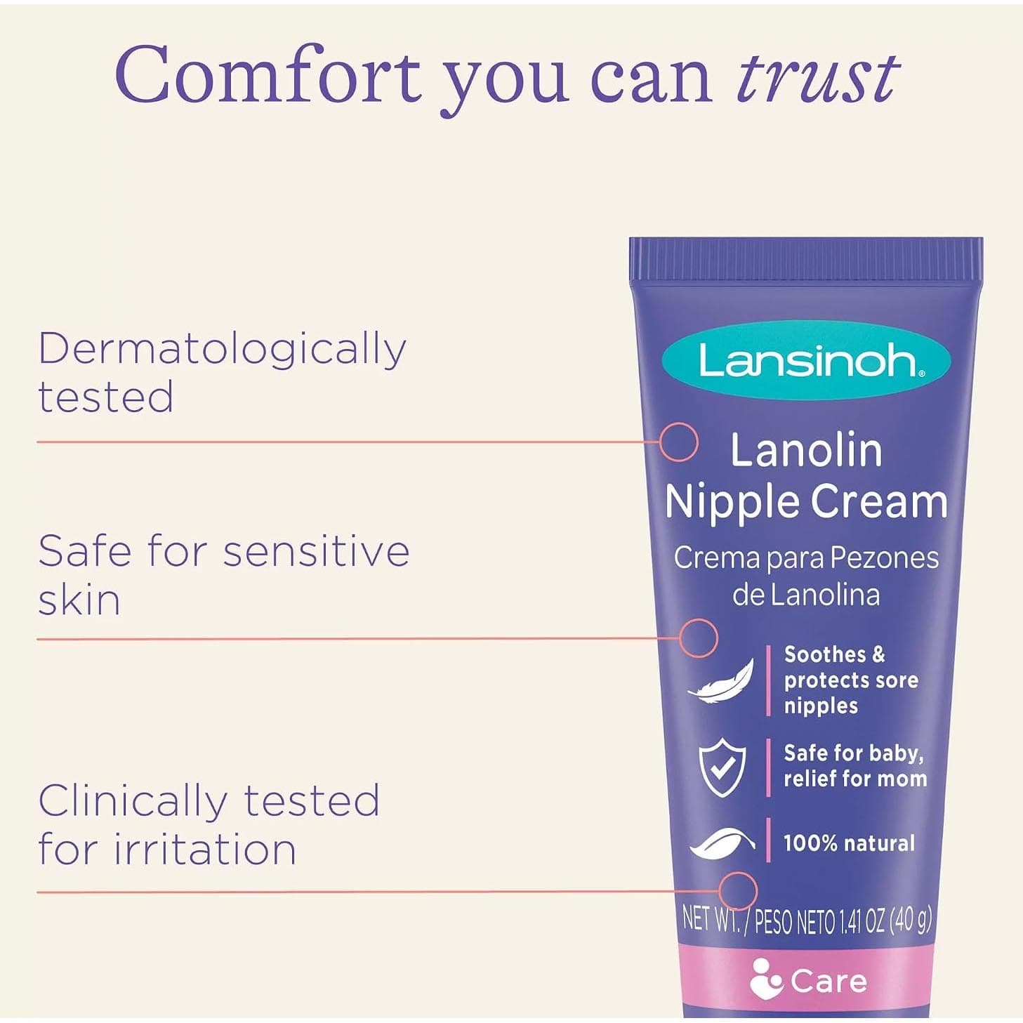 Lansinoh Labs HPA Lanolin Nipple Cream, 40g - Image 3