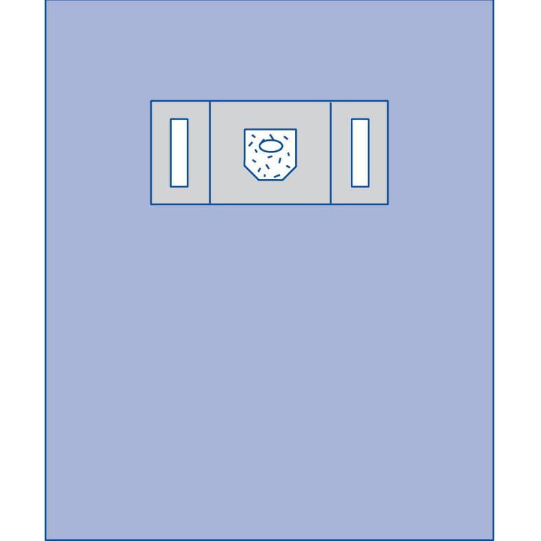 Medline Eye Surgical Drape with Fenestrated Incise and Pouch - Case of 10 - Image 2