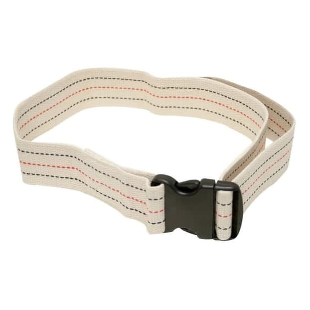 MTS Gait Belt Plastic Buckle, White