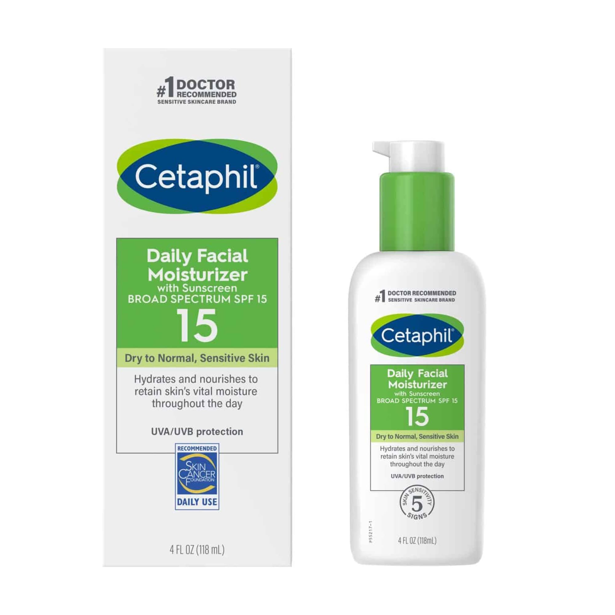 Cetaphil Facial Moisturizer with Sunscreen, SPF 15 - Each - Image 1