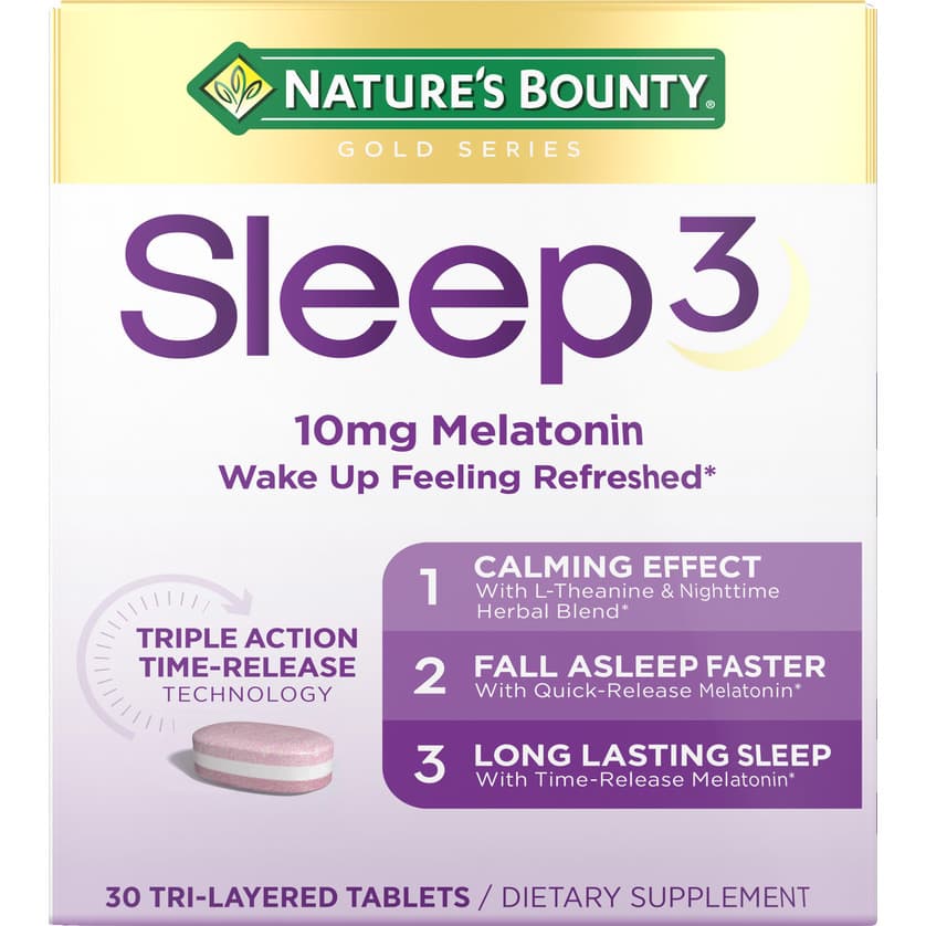 Nature's Bounty Sleep3 Time Release Caplets - Pack of 30 - Image 1