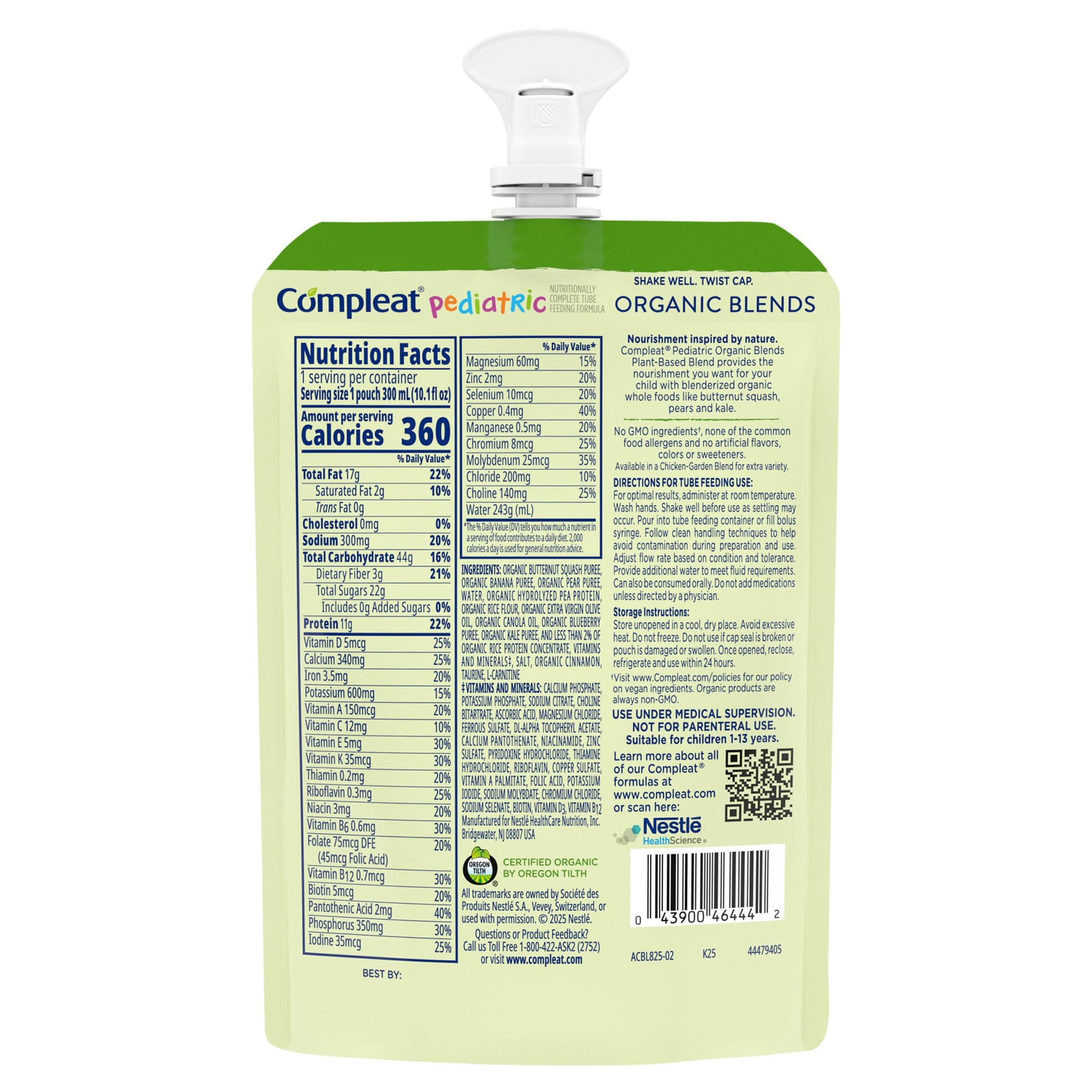 Compleat Pediatric Organic and Plant-Based Blend Tube Feeding Formula - Image 2