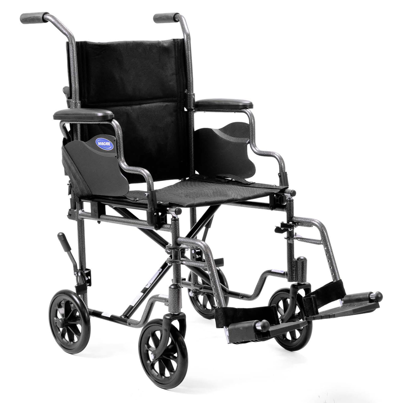 Invacare EasyGlide™ Transport Flex Chair, Black - Aluminum - Image 1