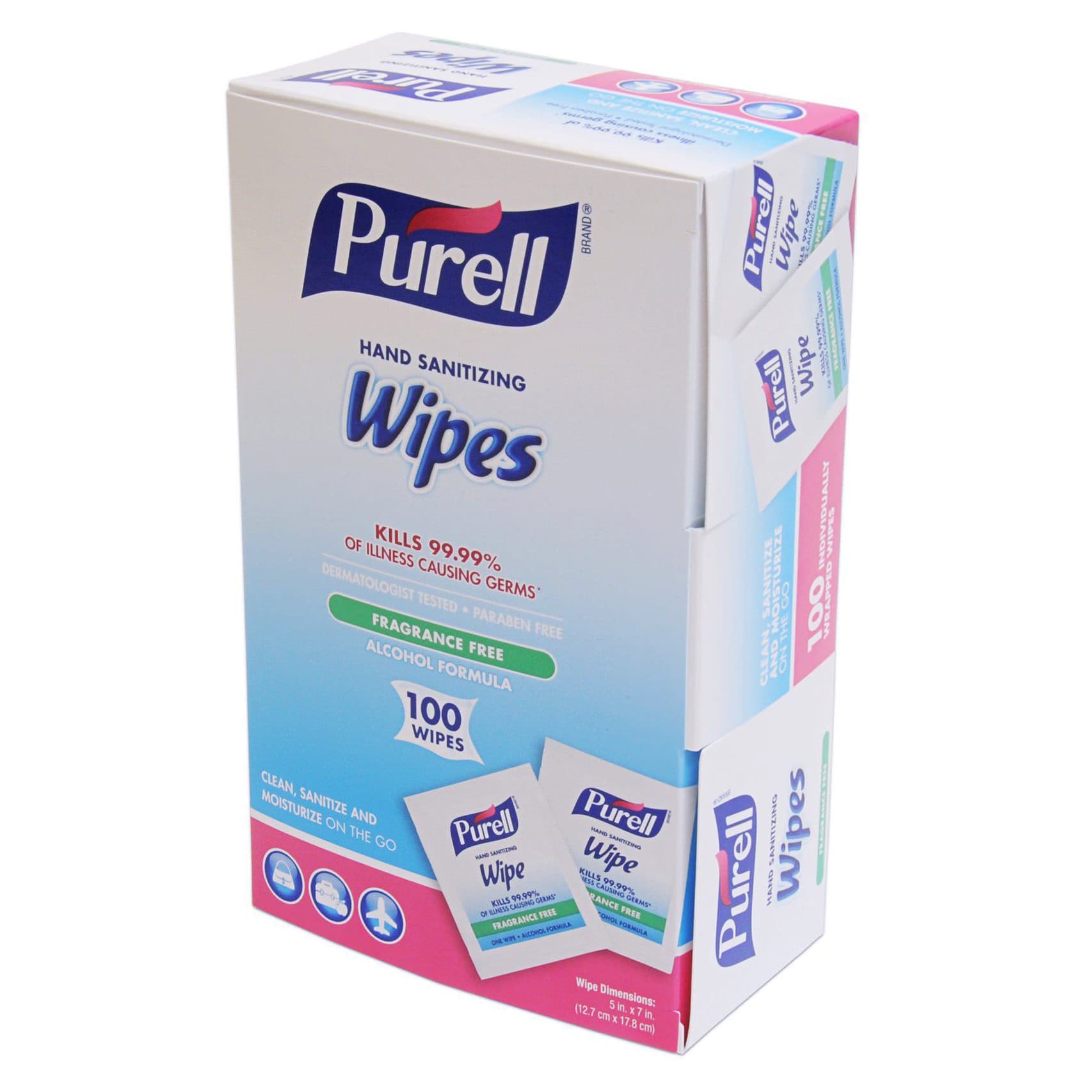 Purell Hand Sanitizing Wipe, Scented, 5 x 7 Inch - Image 1
