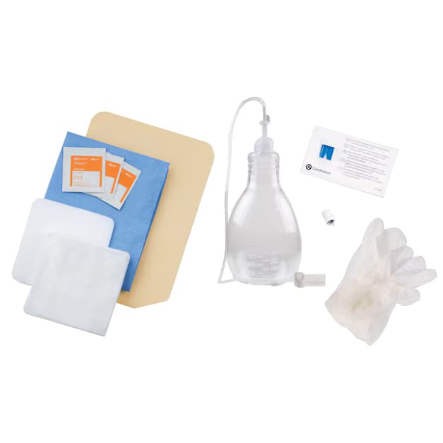PleurX Drainage Kit with 500mL Vacuum Bottle - Case of 10 - Image 1