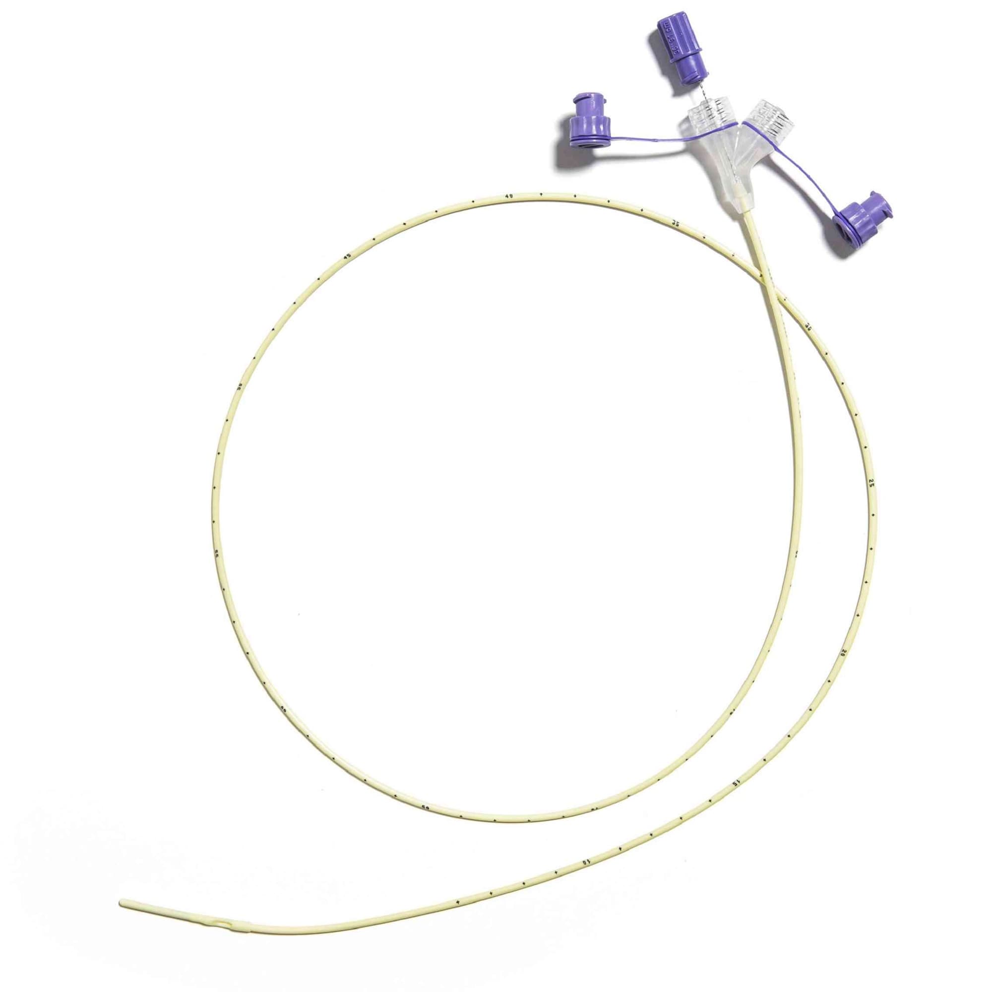 Corflo Pediatric Nasogastric Feeding Tube with Stylet and ENFit, Weighted, 6 Fr, 36 Inch - Case of 10 - Image 1
