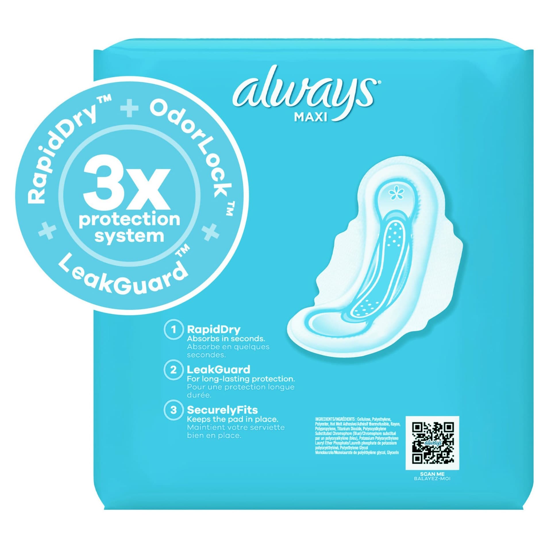Always Maxi With Wings Feminine Pad - Image 2