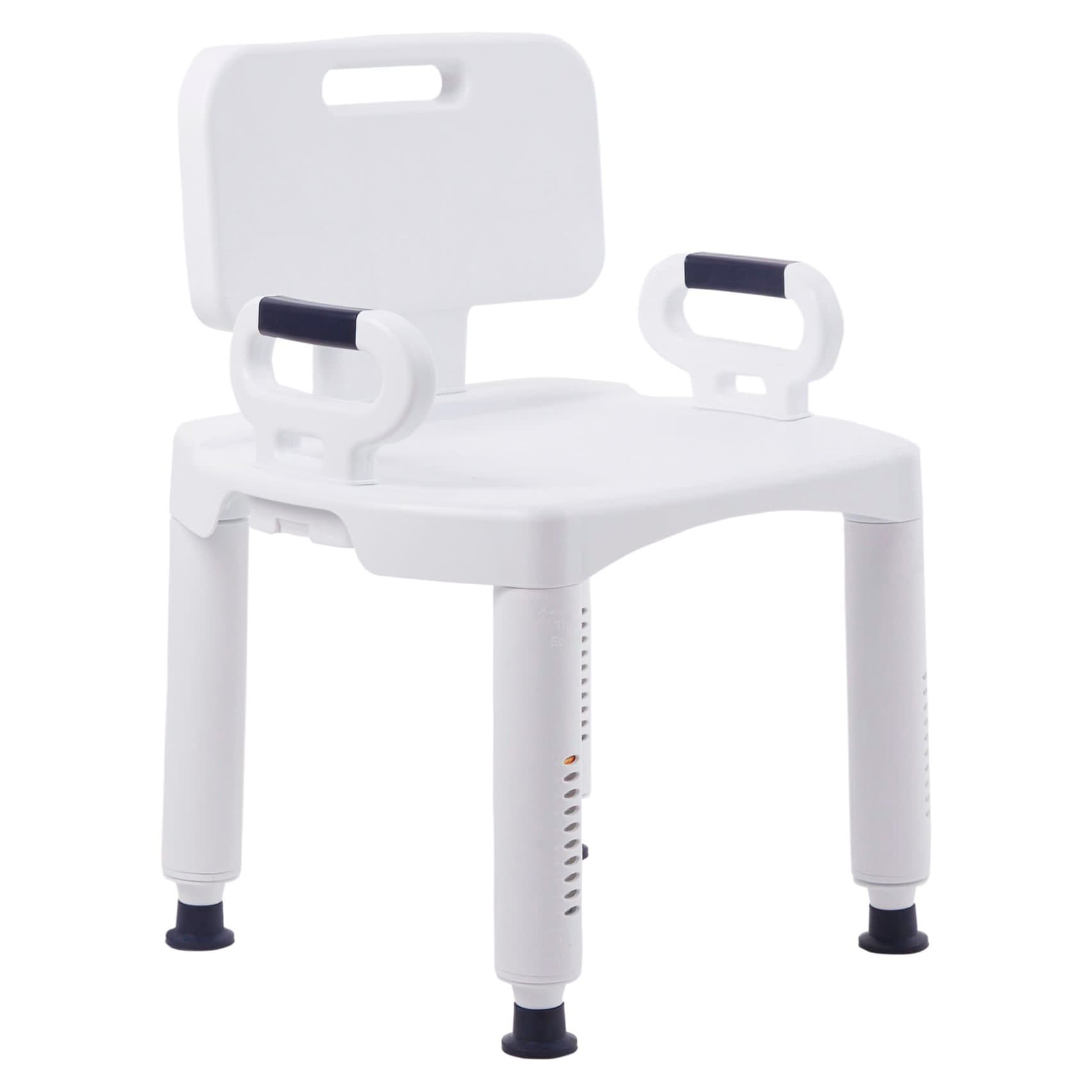 McKesson Removable Arm Rail Bath Bench, White - Case of 4 - Image 1