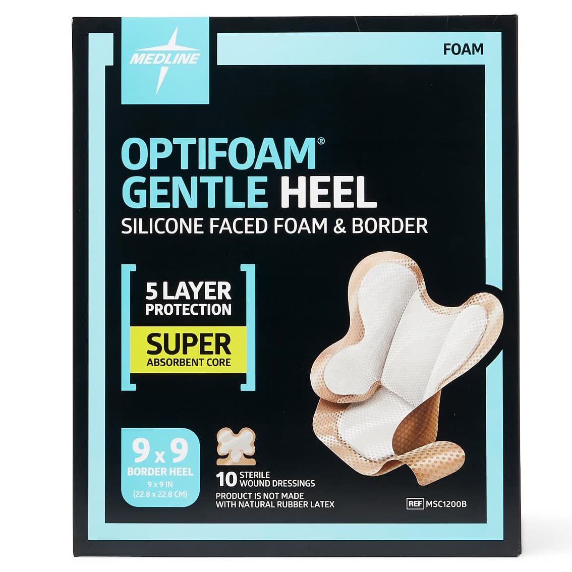 Optifoam Gentle Heel Silicone-faced Foam Dressing - Image 2