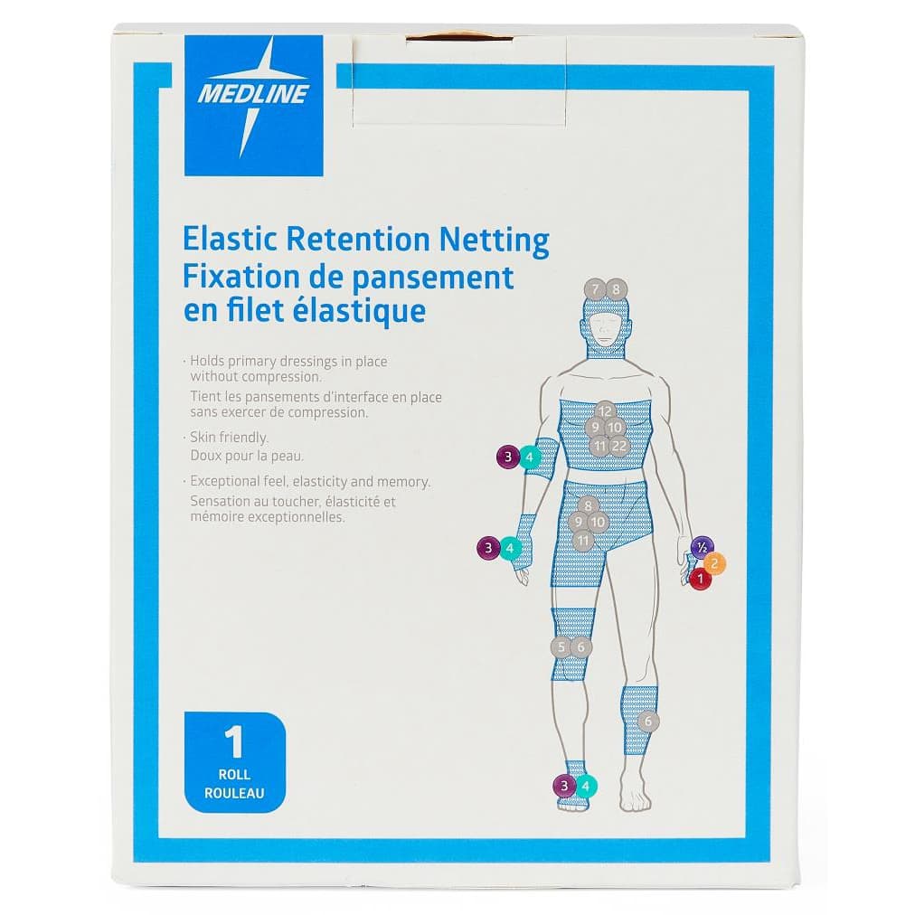 Medline Stretch Tubular Elastic Net for Dressing Retention, 9 Inch x 25 Yard - Each - Image 1