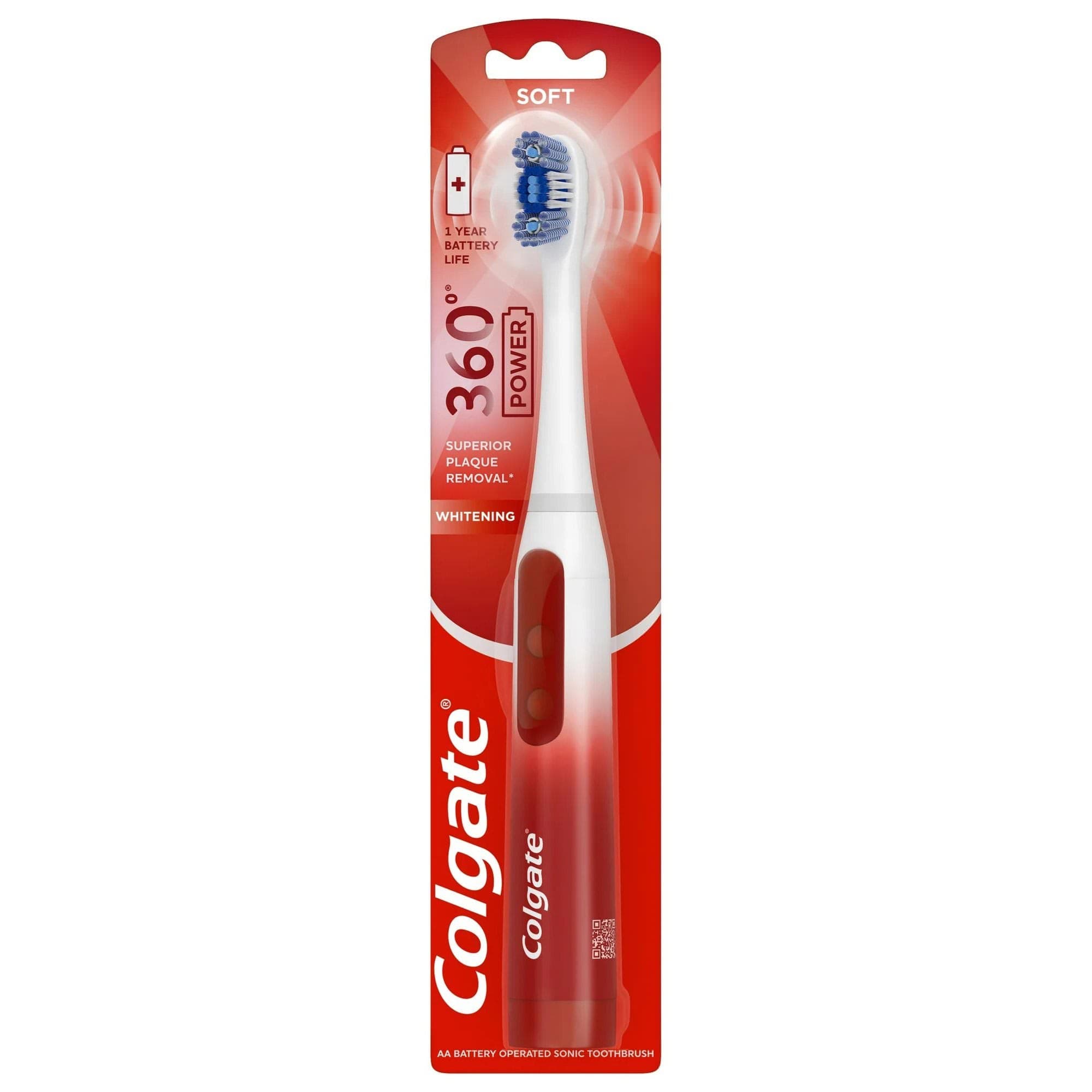 Colgate Sonic 360 Optic White and Red Toothbrush - Case of 12 - Image 1