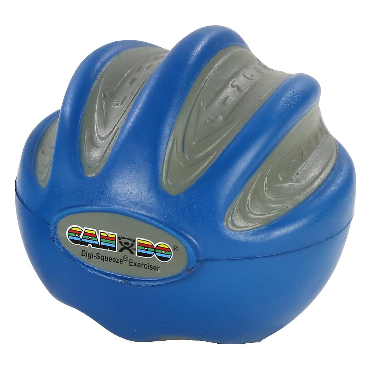 CanDo Digi-Squeeze hand exercise, Large, Blue, Firm - Image 1