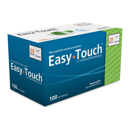 EasyTouch Insulin Pen Needle, 29G x 1/2 Inch - Case of 1200 - Image 1