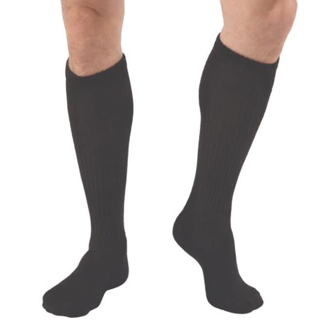 Jobst Sensifoot Knee High Compression Socks, X-Small, Black - Pair - Image 1