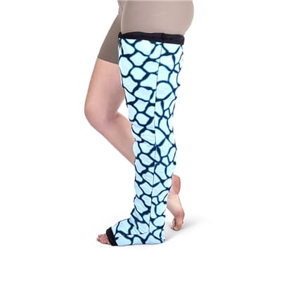 Circaid Profile Whole Leg Energy Oversleeve, Blue Giraffe, Long Standard, Size 7 - Each - Image 1