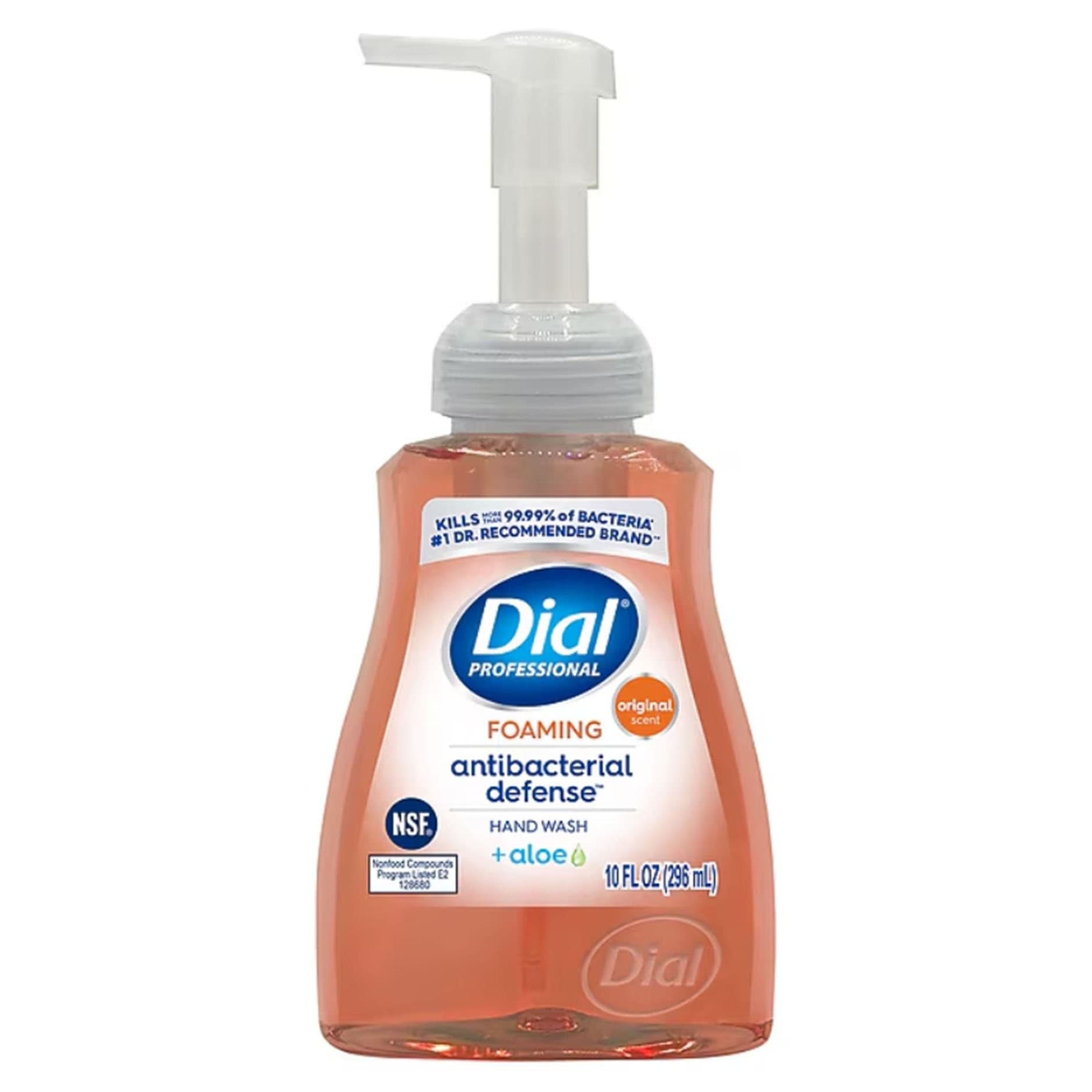 Dial Professional Antibacterial Defense Aloe Foaming, 10 oz - Carton of 8 - Image 1