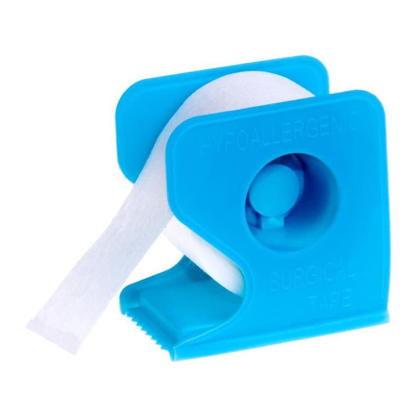 Medline Curad Paper Adhesive Tape, With Dispenser, 1 Inch x 10 Yard - Image 1