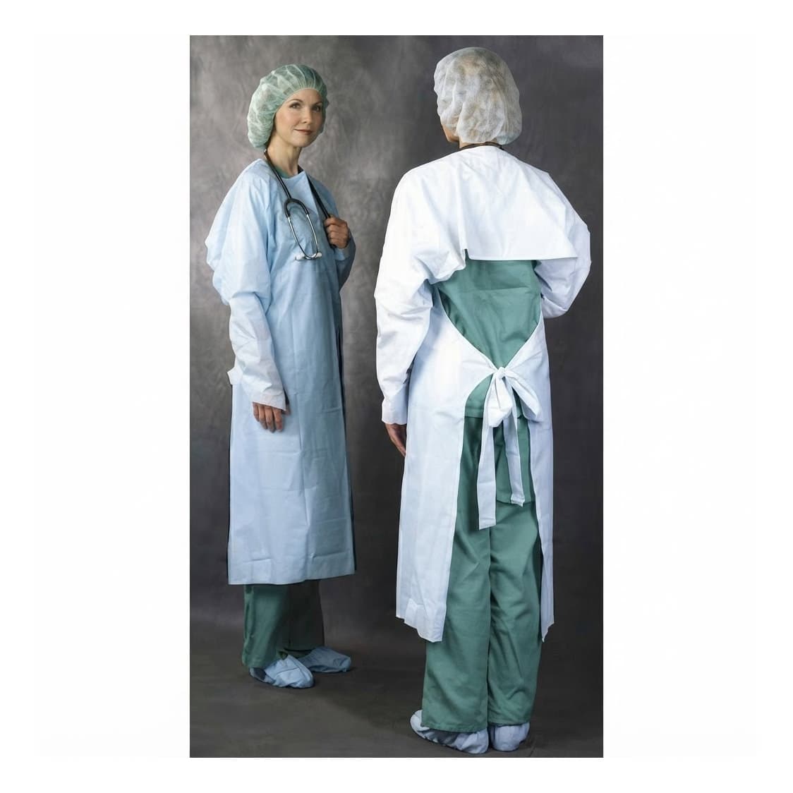 Busse Hospital Disposables Protective Procedure Gown, Blue
