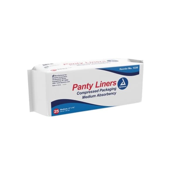Dynarex Panty Liners with Adhesive Tabs, 4 x 11 Inch - Case of 250 - Image 1